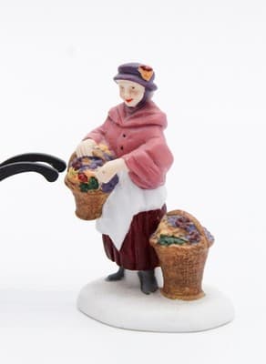 Department 56 Chelsea Market Flower Monger & Cart Heritage Village Accessory 2pc - Thumbnail 5