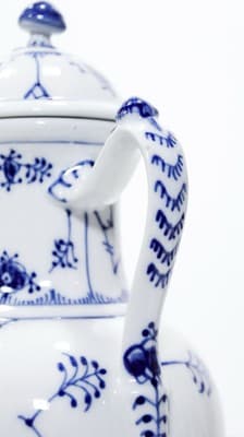 ROYAL COPENHAGEN Blue Half Laced Porcelain Coffee Tea Pot #48 1st Quality - Thumbnail 5