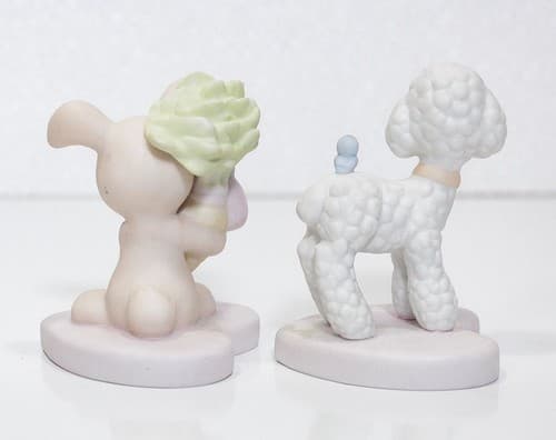 Precious Moments Loving Ewe & To Some Bunny Special Porcelain Figurines 1982 - Thumbnail 2