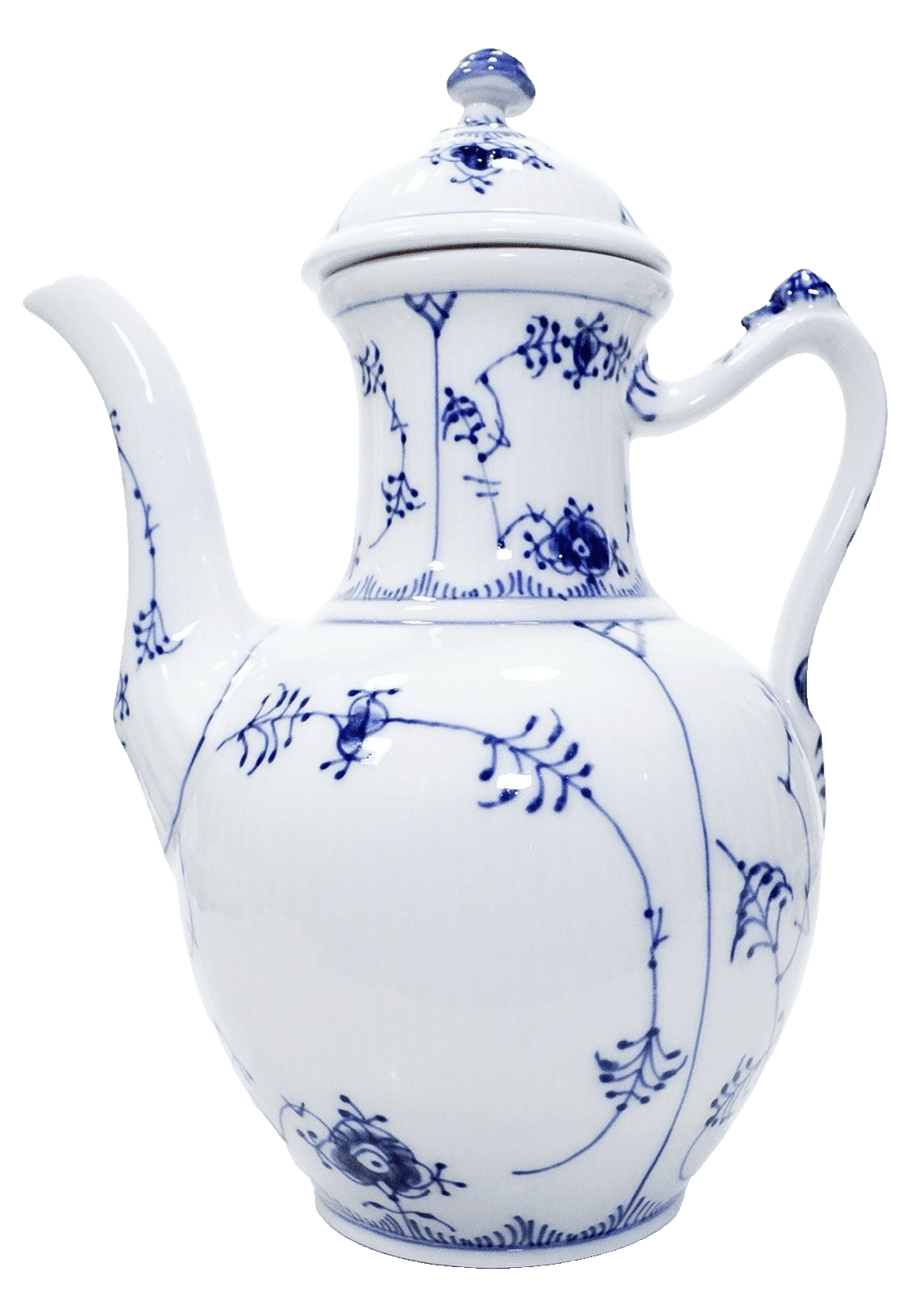 ROYAL COPENHAGEN Blue Half Laced Porcelain Coffee Tea Pot #48 1st Quality - Image 1