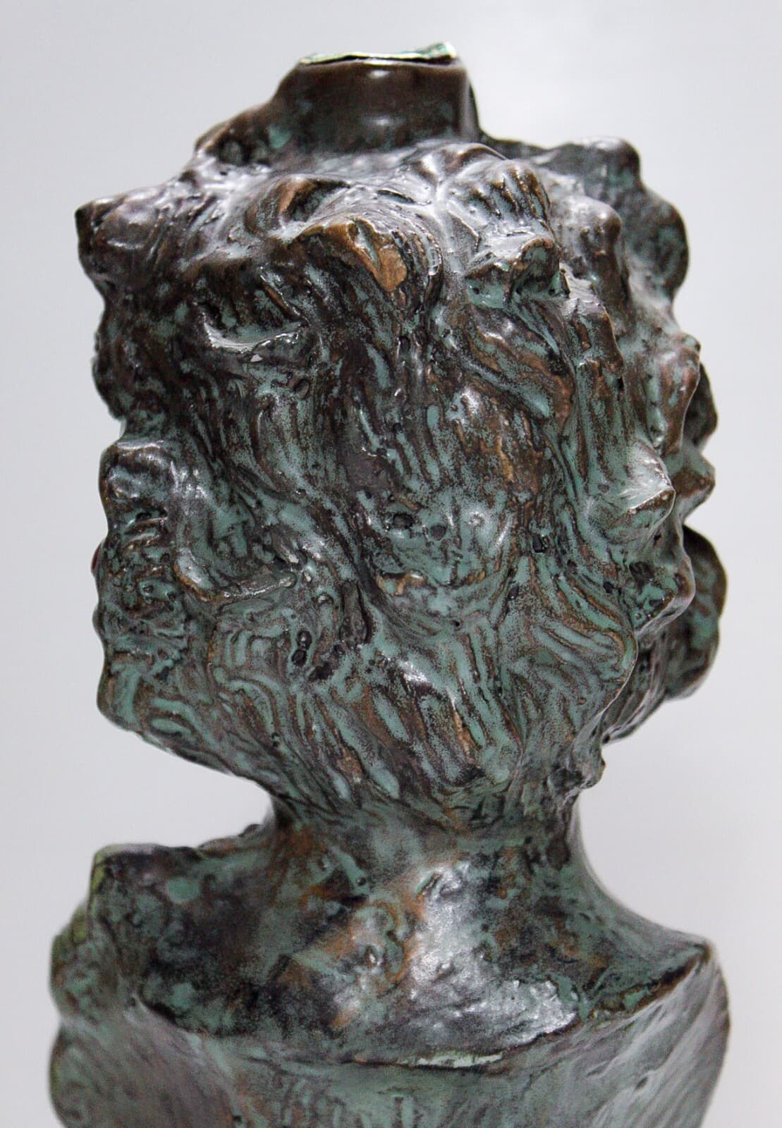 GIROLAMO Luxardo Ardo Cherry Wine Bacchus Pottery Bust Decanter EMPTY Vintage - Thumbnail 7
