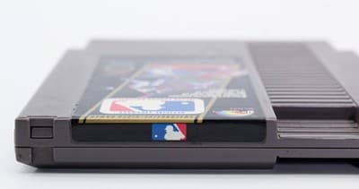 Vintage MAJOR LEAGUE BASEBALL Nintendo NES Cartridge Video Game WORKS - Thumbnail 3
