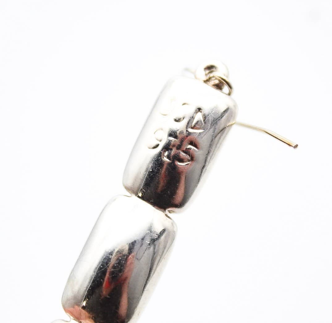 Simon Sebbag Designs Sterling Silver 3-Tier Rectangular Drop Dangle Earrings - Thumbnail 4