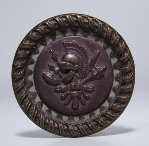 Antique Victorian Armor & Weapon Large Sewing Button - Thumbnail 3