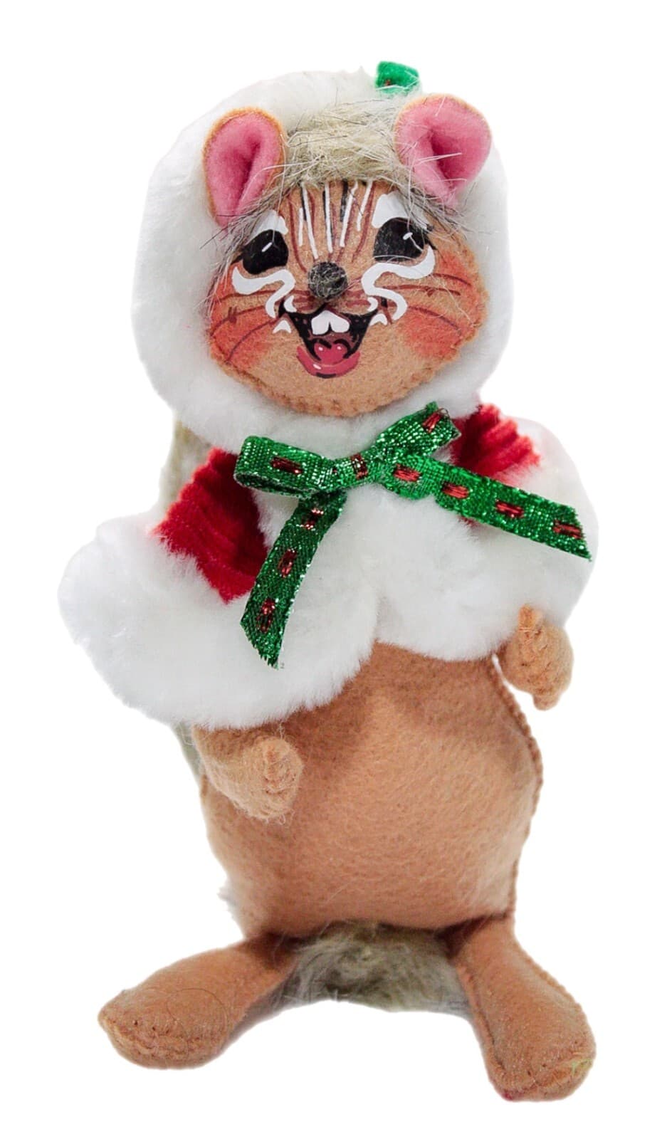ANNALEE MOBILITEE 2010 Vintage Christmas Mouse Artisan Holiday Doll 6" - Image 1
