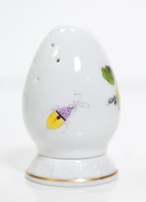HEREND Hungary Hand Painted "Market Garden" Pattern Porcelain Shaker - Thumbnail 6