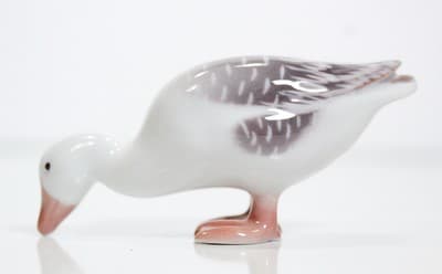Vintage B&G Bing & Grondahl Denmark Hand Painted Goose Small Figurine - Thumbnail 2