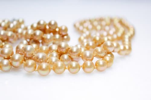 Vintage MARVELLA Designer Rhinestone Faux Pearl Double Strand Statement Necklace - Thumbnail 6