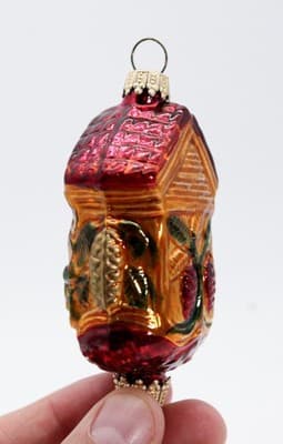Vintage LAUSCHA Glass Cuckoo Clock Christmas Ornament Germany Pinecone - Thumbnail 6