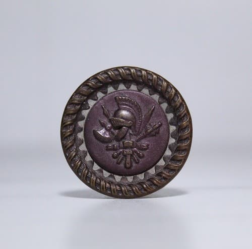 Antique Victorian Armor & Weapon Large Sewing Button - Thumbnail 2