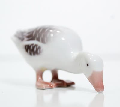 Vintage B&G Bing & Grondahl Denmark Hand Painted Goose Small Figurine - Thumbnail 3