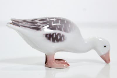 Vintage B&G Bing & Grondahl Denmark Hand Painted Goose Small Figurine - Thumbnail 4