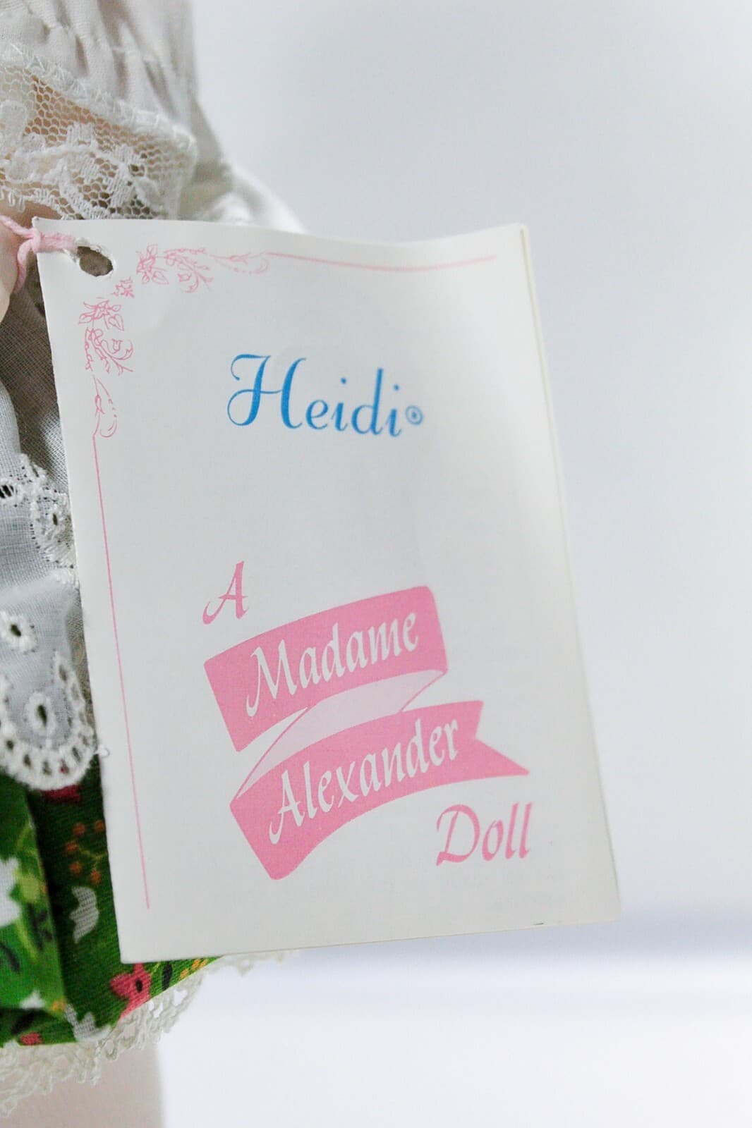 MADAME ALEXANDER "Heidi" Made In USA Vintage Collectable Doll w/ Tag MINT - Thumbnail 3