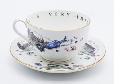 Royal Worcester To A Very Important Person Gold Clubs Bone China Cup & Saucer - Thumbnail 10