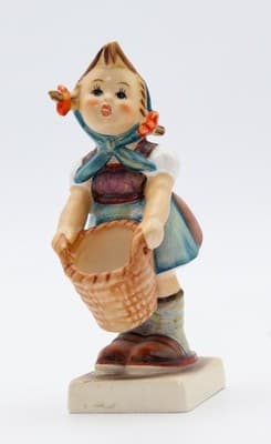 Hummel Goebel Little Helper West Germany Vintage Porcelain Figurine TMK3 - Thumbnail 2