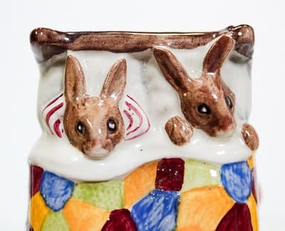 Vintage ROYAL DOULTON Bunnykins "Sleepy Time" Hand Painted Porcelain Figurine - Thumbnail 4