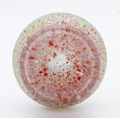 Mid-Century Modern Multicolor Art Glass Speckled Handled Small Vase - Thumbnail 9