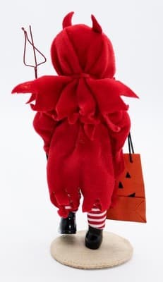 2008 ANNALEE Mobilitee Devil w/ Pumpkin Bag Costume Halloween Doll - Thumbnail 6