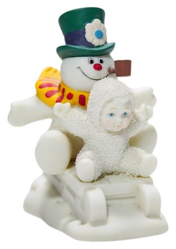 DEPARTMENT 56 "Fun With Frosty The Snowman" Snowbabies Porcelain Figurine - Image 1