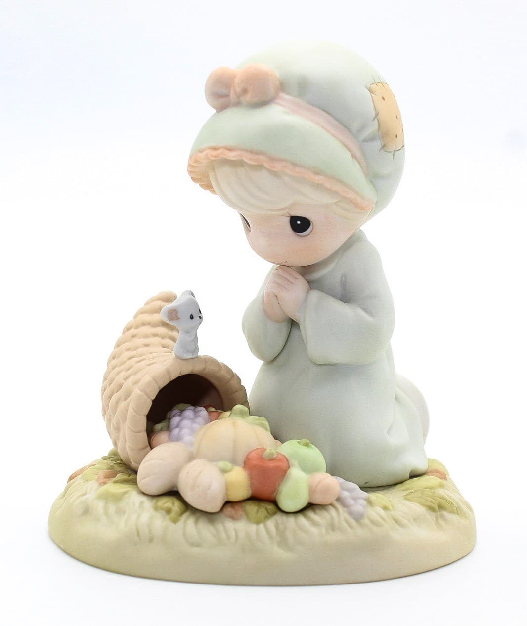 Precious Moments Praise God From Whom All Blessings Flow Porcelain Figurine 1998 - Thumbnail 7