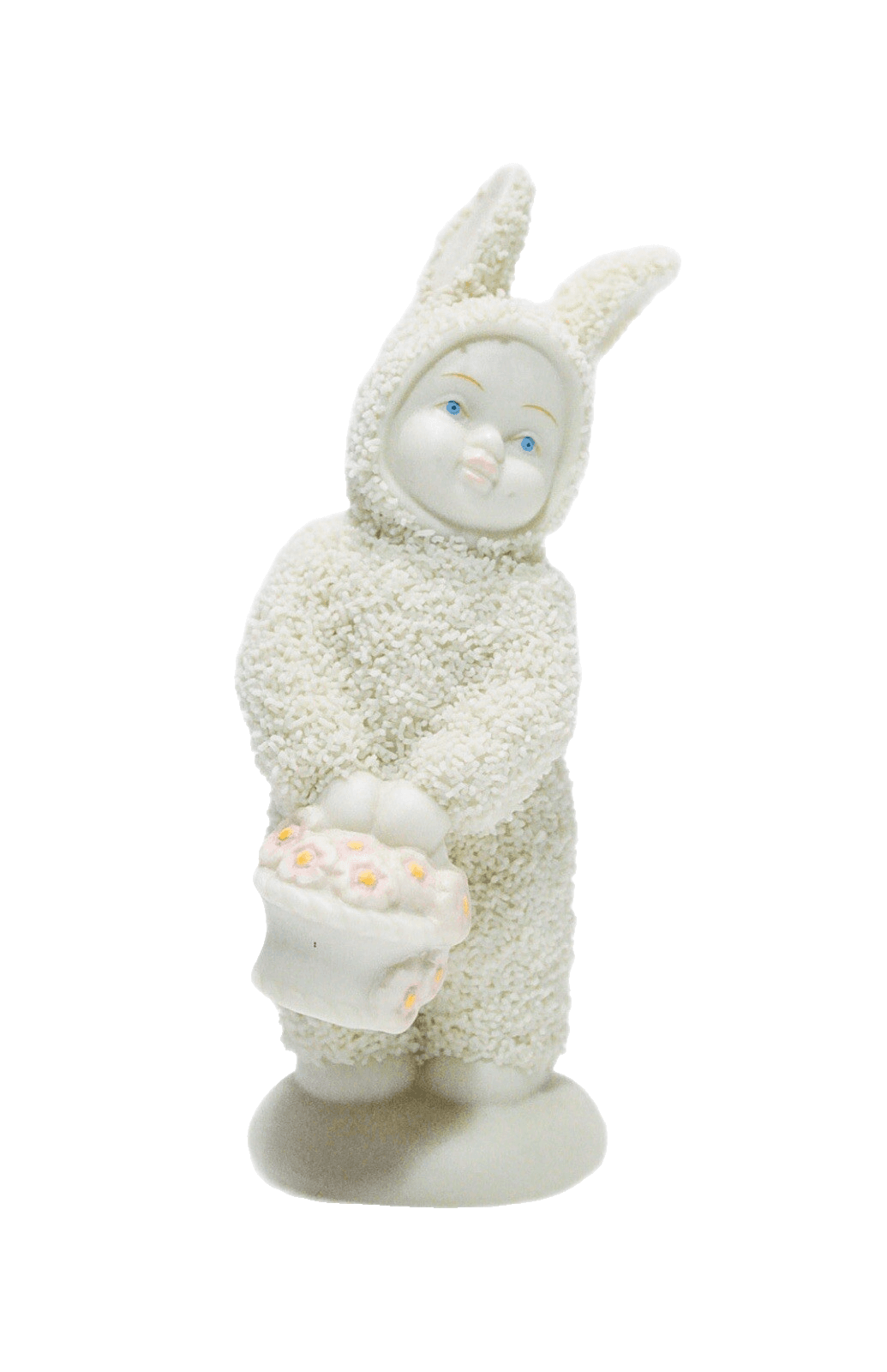 Department 56 Vintage A Basket of Cheers Easter Snowbunnies Porcelain Figurine - Image 1