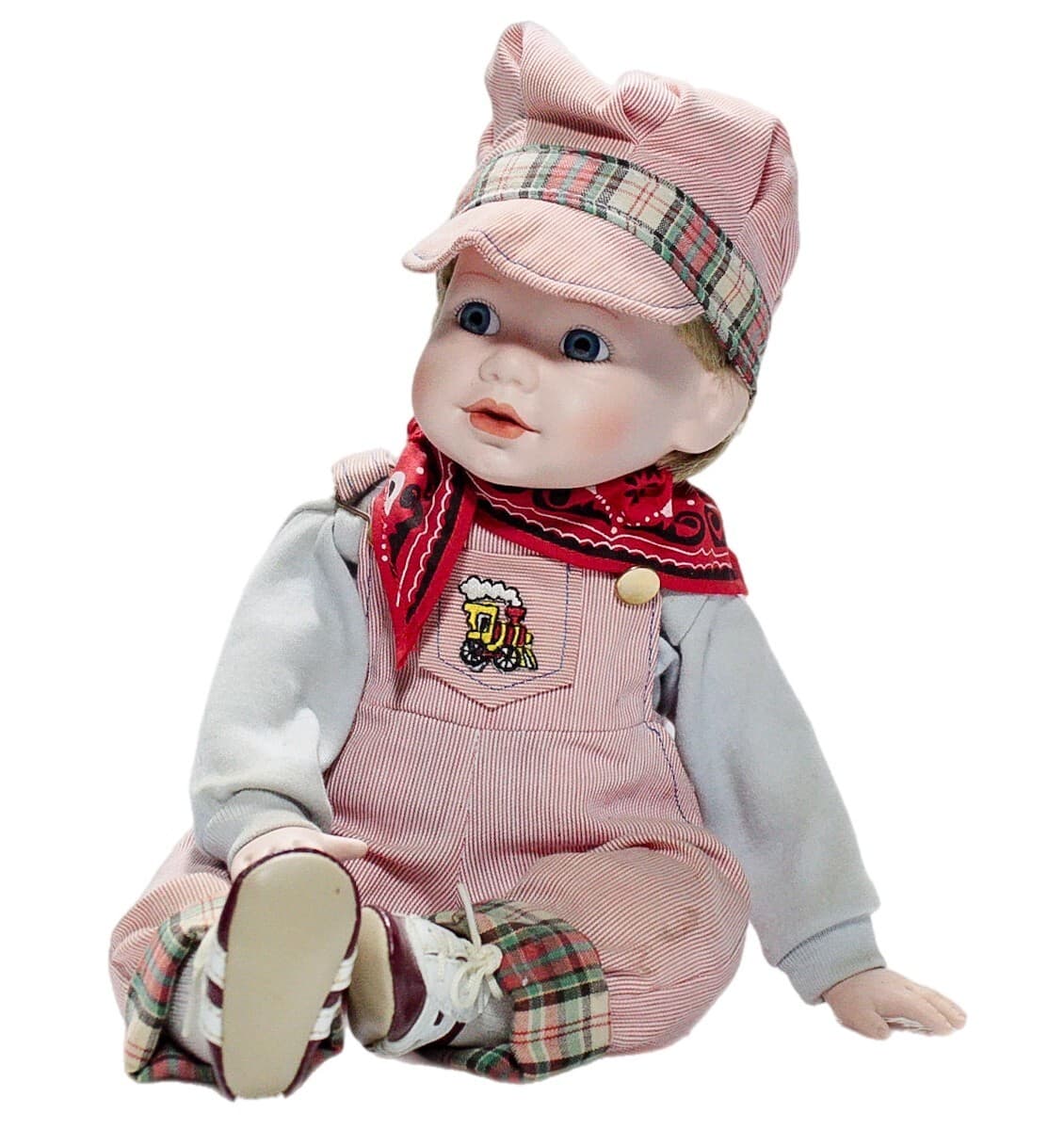 THE DANBURY MINT "Jimmy" Porcelain Boy Doll By Elke Hutchens 1990 Vintage - Image 1