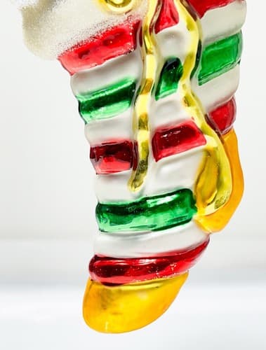 CHRISTOPHER RADKO "Put The Loot In The Boot" Santa Glass Christmas Ornament - Thumbnail 4