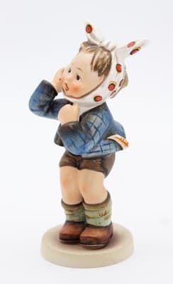 Hummel Goebel Boy With Toothache West Germany Vintage Porcelain Figurine TMK4 - Thumbnail 2