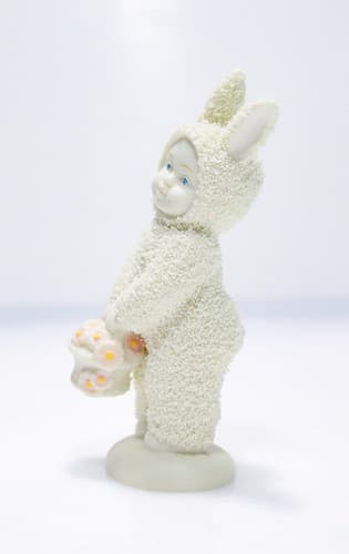 Department 56 Vintage A Basket of Cheers Easter Snowbunnies Porcelain Figurine - Thumbnail 4