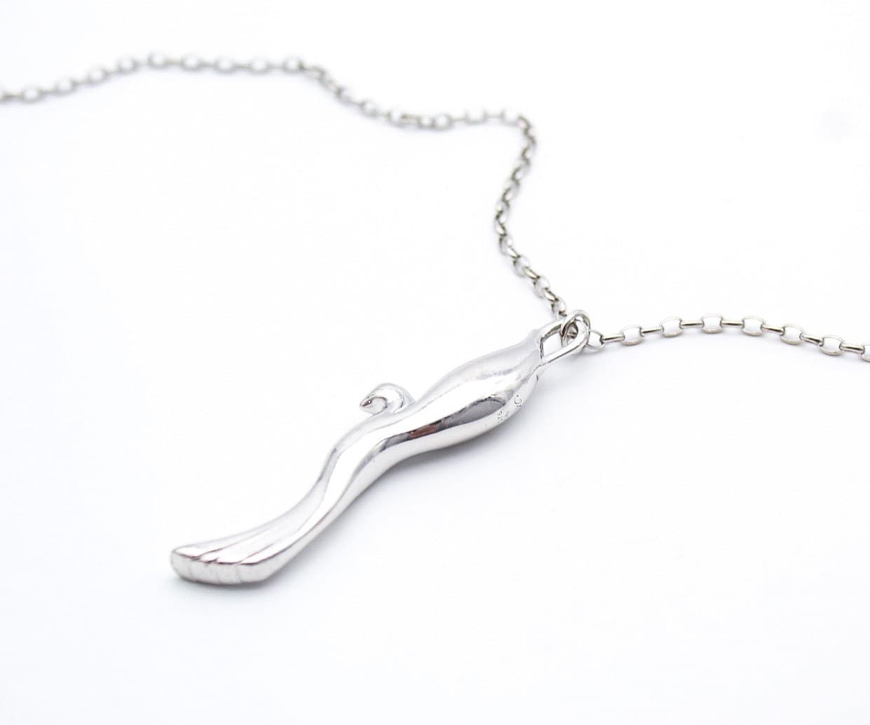925 Sterling Silver Sea Lion Seal Ocean Animal Pendant Adjustable Necklace 31" - Thumbnail 3