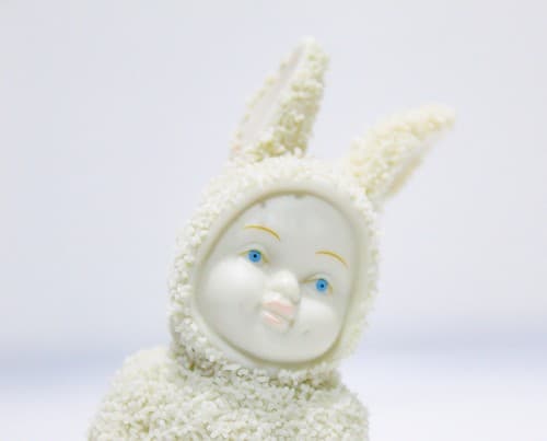 Department 56 Vintage A Basket of Cheers Easter Snowbunnies Porcelain Figurine - Thumbnail 2
