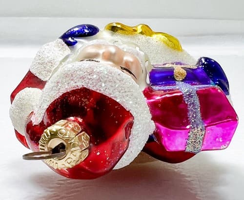 CHRISTOPHER RADKO "Put The Loot In The Boot" Santa Glass Christmas Ornament - Thumbnail 7