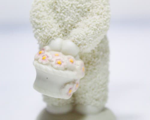 Department 56 Vintage A Basket of Cheers Easter Snowbunnies Porcelain Figurine - Thumbnail 3