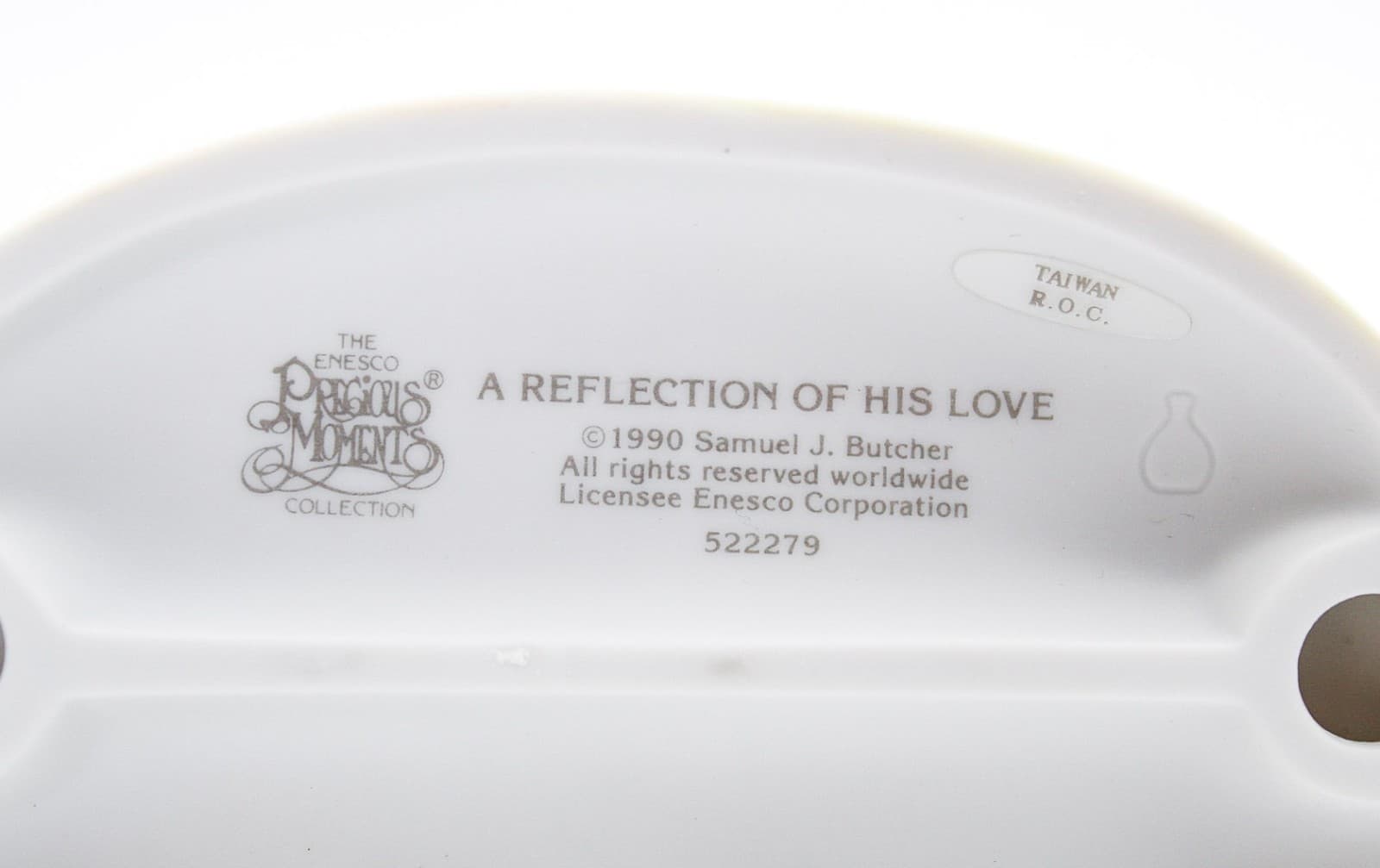 Precious Moments A Reflection Of His Love Enesco Porcelain Figurine 1990 - Thumbnail 7