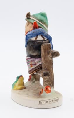 Hummel Goebel Retreat To Safety West Germany Vintage Porcelain Figurine TMK5 - Thumbnail 2