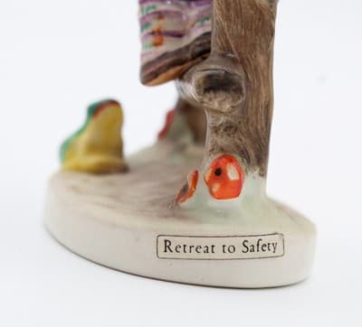Hummel Goebel Retreat To Safety West Germany Vintage Porcelain Figurine TMK5 - Thumbnail 4