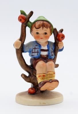 Hummel Goebel Apple Tree Boy West Germany Vintage Porcelain Figurine TMK5 - Thumbnail 6
