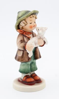 Hummel Goebel Lost Sheep West Germany Vintage Porcelain Figurine TMK5 - Thumbnail 6