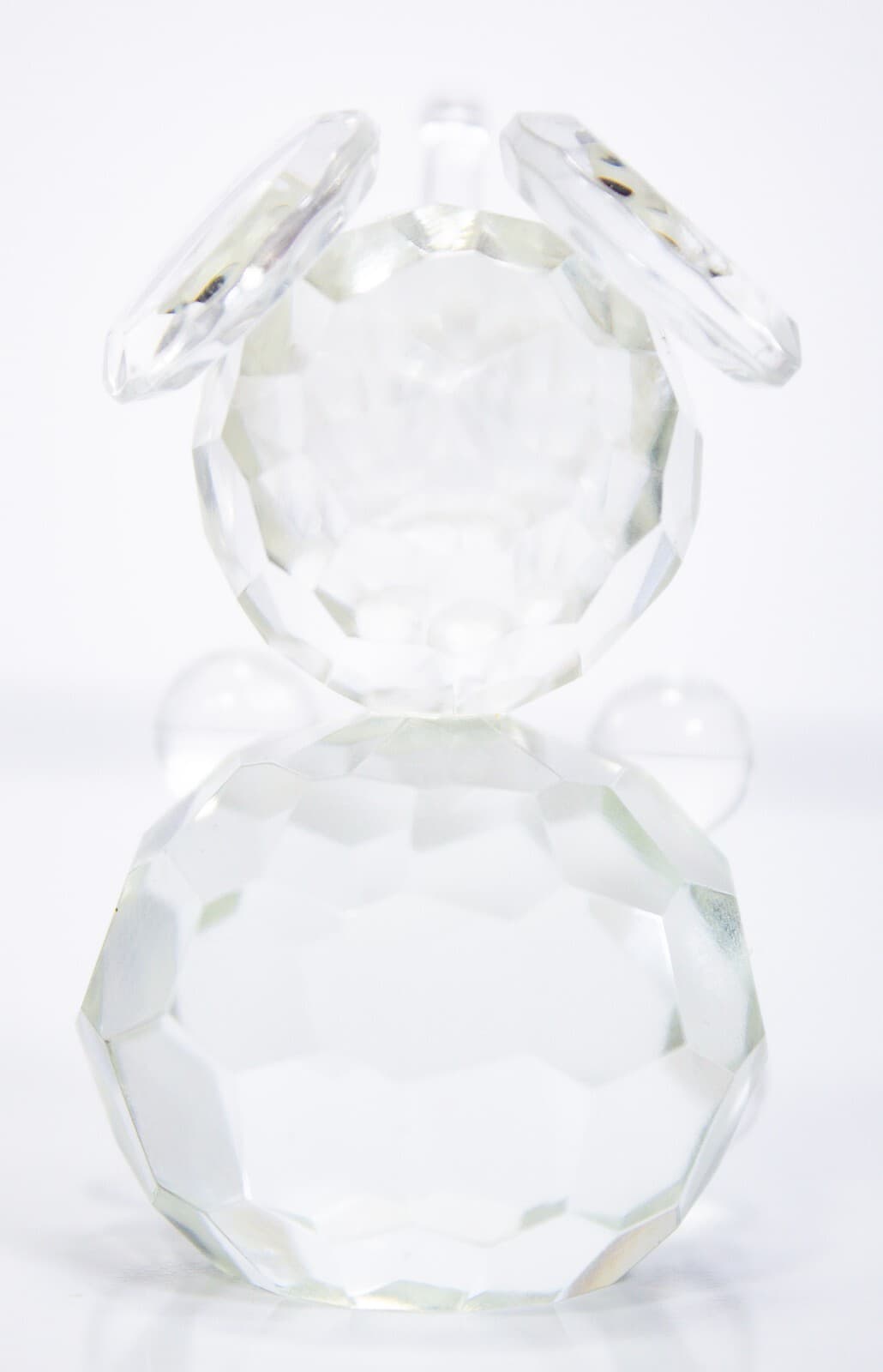 Clear Crystal Glass Elephant Collectible Animal Figurine 2" - Thumbnail 2