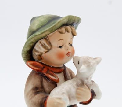 Hummel Goebel Lost Sheep West Germany Vintage Porcelain Figurine TMK5 - Thumbnail 2
