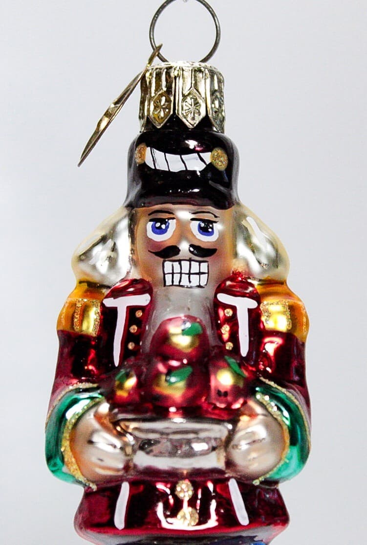 CHRISTOPHER RADKO "Tea Time Cracker" Little Gems Glass Christmas Ornament - Thumbnail 2