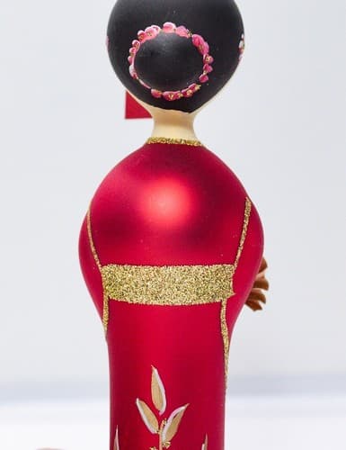 Vintage PIER 1 IMPORTS Italy Blown Glass Spanish Dancer Christmas Ornament RARE - Thumbnail 7