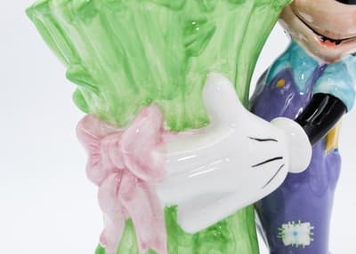 Disney 2000 Welcomes Mickey Mouse Ceramic Gardener Vase Planter Vintage - Thumbnail 7
