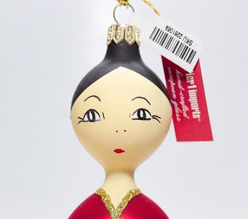 Vintage PIER 1 IMPORTS Italy Blown Glass Spanish Dancer Christmas Ornament RARE - Thumbnail 2