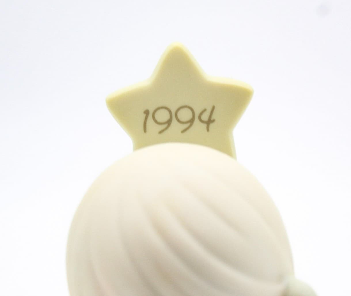 Precious Moments You're as Pretty As A Christmas Tree Porcelain Figurine 1994 - Thumbnail 2
