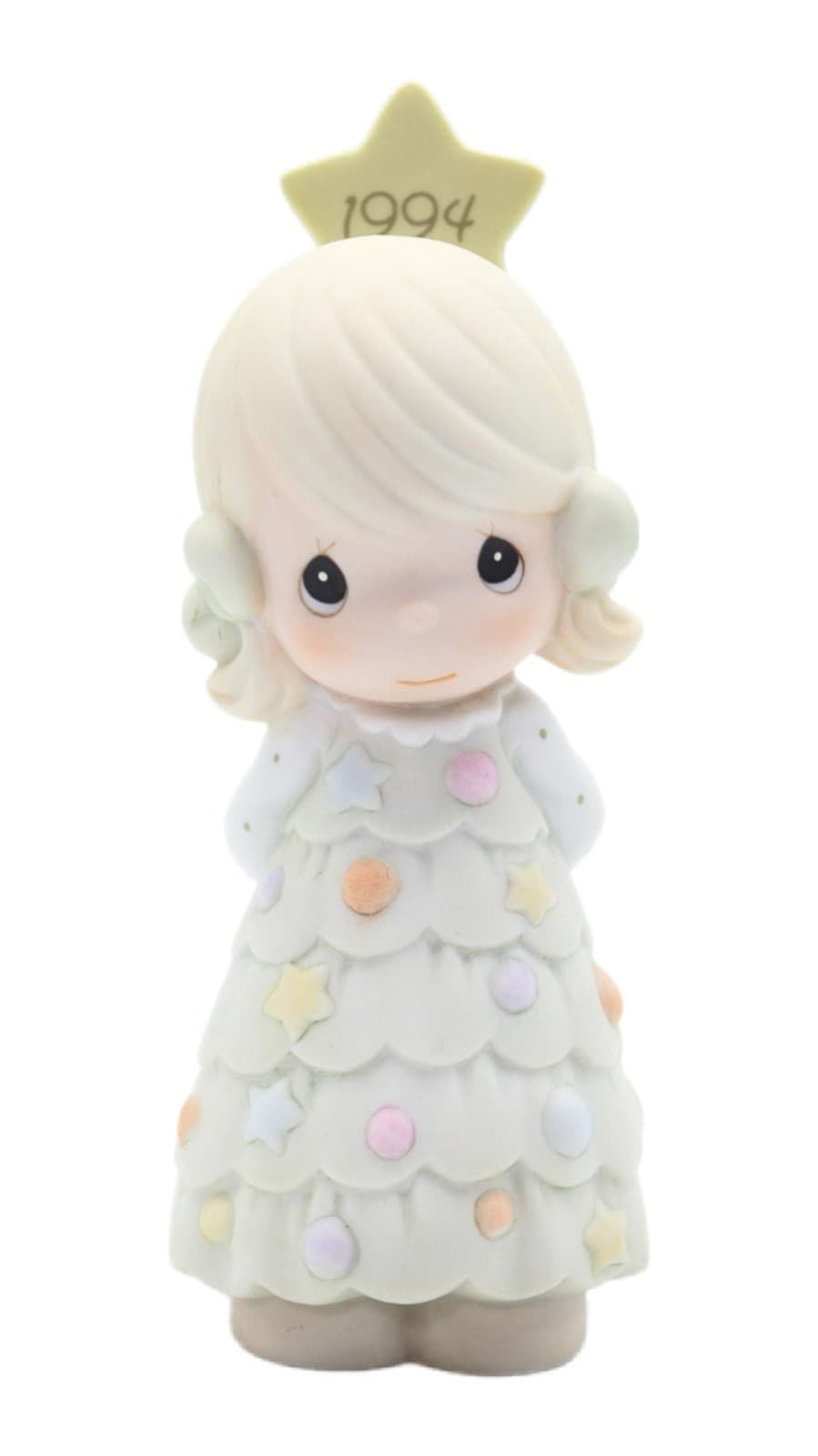 Precious Moments You're as Pretty As A Christmas Tree Porcelain Figurine 1994 - Image 1