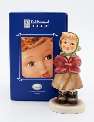 Hummel Goebel Singt Mit! Clear As A Bell Porcelain Figurine In Box TMK 8 Germany - Thumbnail 2