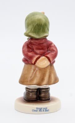Hummel Goebel Singt Mit! Clear As A Bell Porcelain Figurine In Box TMK 8 Germany - Thumbnail 6