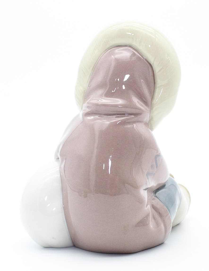 Lladro Eskimo Playing Polar Bear #1195 Porcelain Figure In Box By Juan Huerta - Thumbnail 5