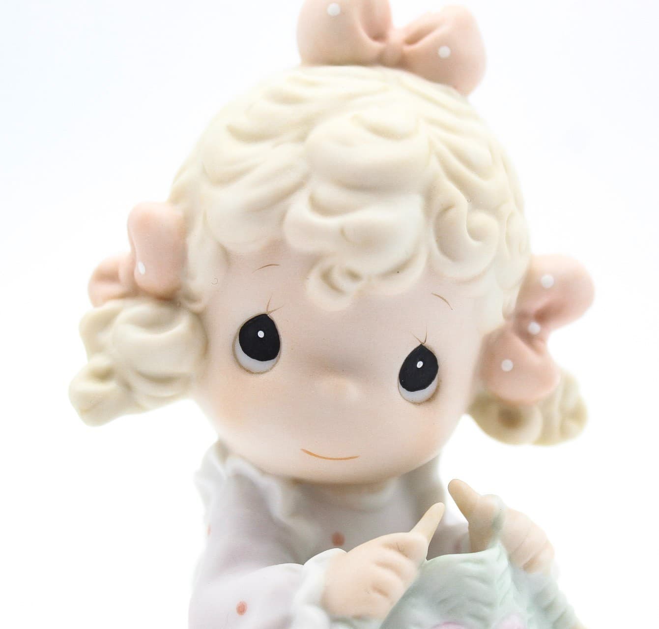 Precious Moments My Love Will Keep You Warm Enesco Porcelain Figurine 1997 - Thumbnail 2